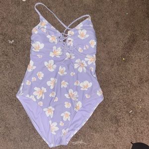 Women’s lilac One piece swimsuit medium